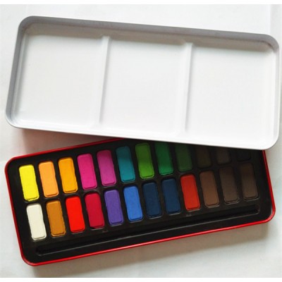 Manufacturer supply  high quality 24pcs water color with EN71 ASTM test